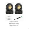 4 Pieces RC Wheel and Tire Assemblies Beadlock Set Long-Lasting