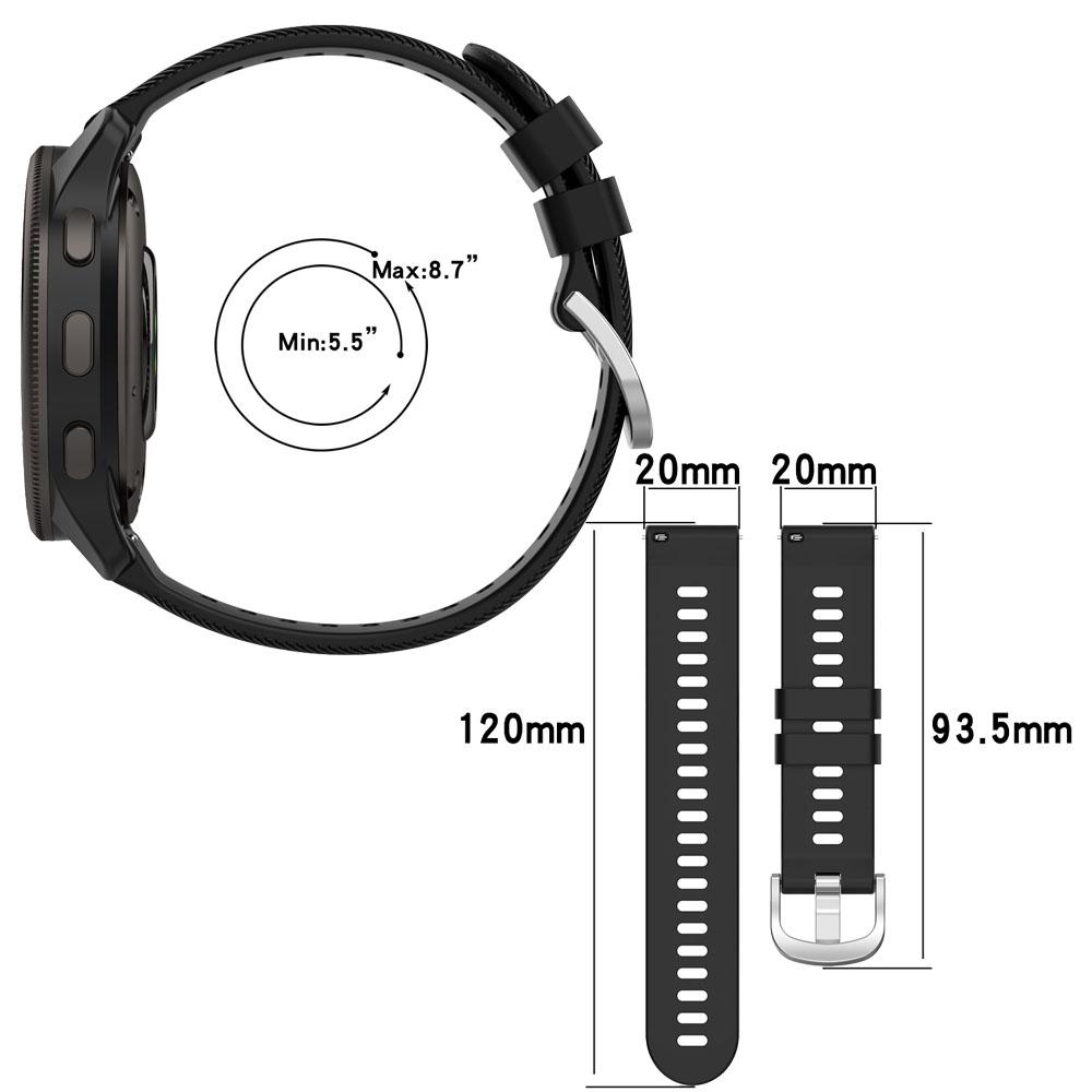 New High Quality Silicone Strap For Garmin Venu 2 Plus Smartwatch 20mm Wide Strap Samsung Galaxy Watch 5 Replacement Bracelet