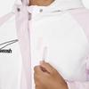 Nike Детская повседневная куртка средней длины с капюшоном и молнией в стиле колор-блок, детские куртки цвета пены-розового цвета FV3043-663