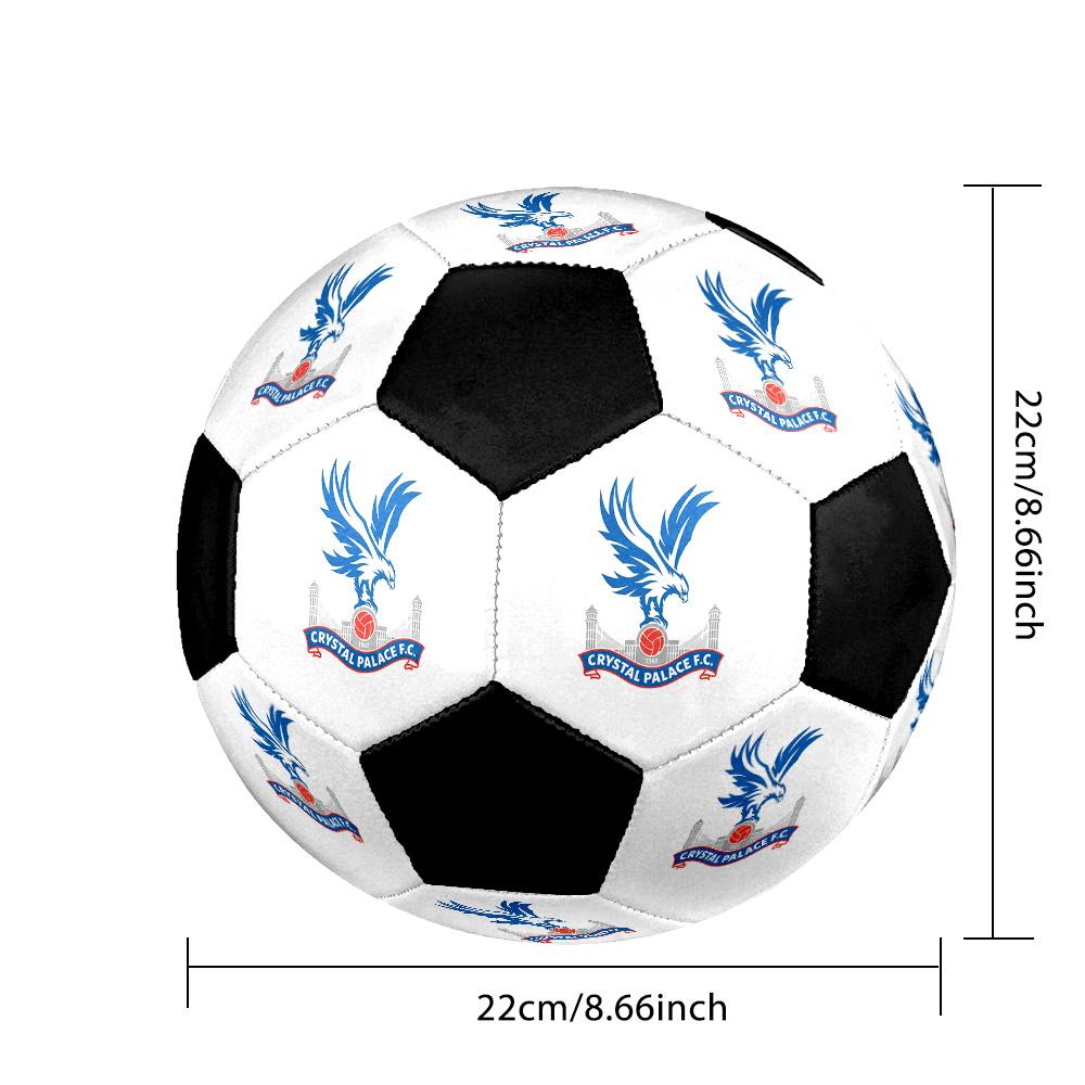Crystal Palace F.C Soccer Ball Colorful All Ages Machine Stitched PVC Competition Ready Durable High-Bounce.SIZE5