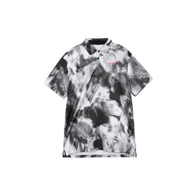 Повседневная рубашка-поло Tour Tie-Dye Quick-Dry для мужчин, черные FD5936-010