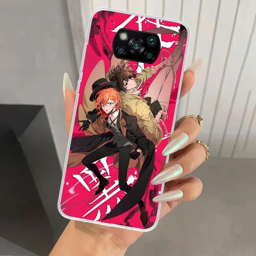 Чехол для телефона Bungo Stray Dogs Double Black для Xiaomi Poco X7 X6 X5 X4 X3 Nfc F7 Ultra F6 F5 Pro F4 GT F3 M6 M5S M4 M3 Мягкая печать