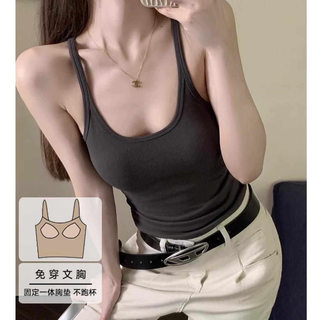 Летняя одежда из хлопка с нитками, новая горячая девушка, бюстгальтер, женская гоночная внутренняя и верхняя одежда, красивая спинка сверху