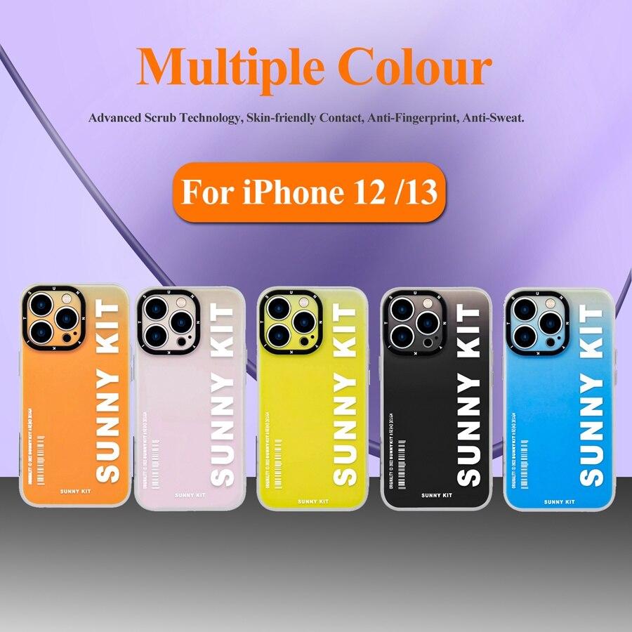 Новый матовый чехол для iPhone 14 13 Pro Max, нескользящий модный красочный чехол для телефона, чехол для iPone 12 Pro