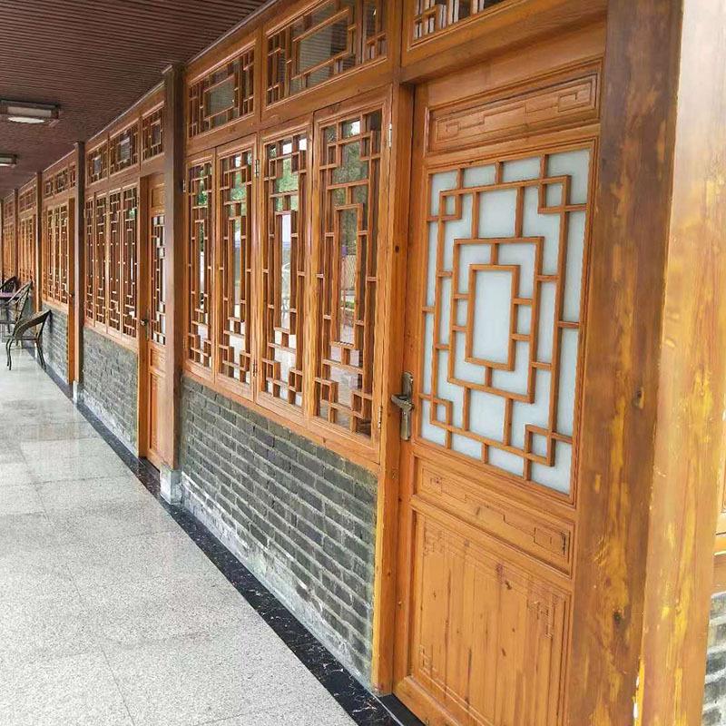 Antique Chinese Dongyang Solid Wood Windows and Doors: Fretwork Entrance Screens & Living Room Grille Partitions.
