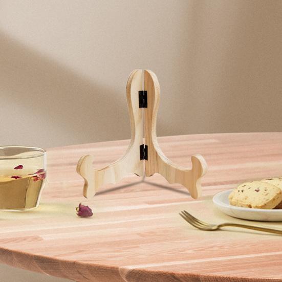 Стойка для показа изогнутый дизайн ручной работы складная деревянная мольберт тарелка чай торт блюдо дисплей стенд домашний декор для кафе