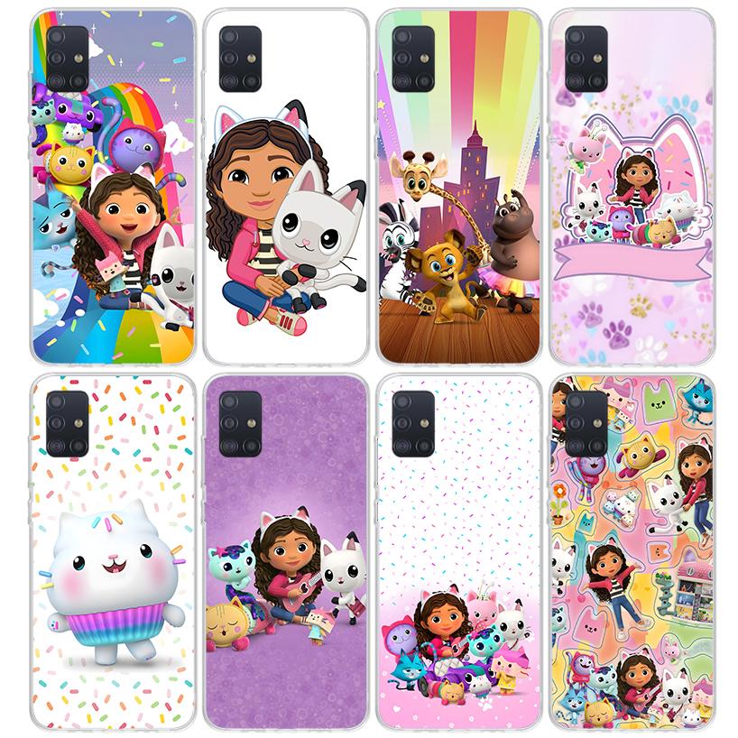 Cartoon Gabbys Dollhouse Phone Case For Samsung Galaxy A12 A52S A42 A32 A22 A51 A50 Note 20 Ultra 10 S10 Plus A71 A70 A31 A30 A1