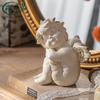 Европейская винтажная фигурка ангела: Маленькая скульптура из смолы для прихожей или рабочего стола