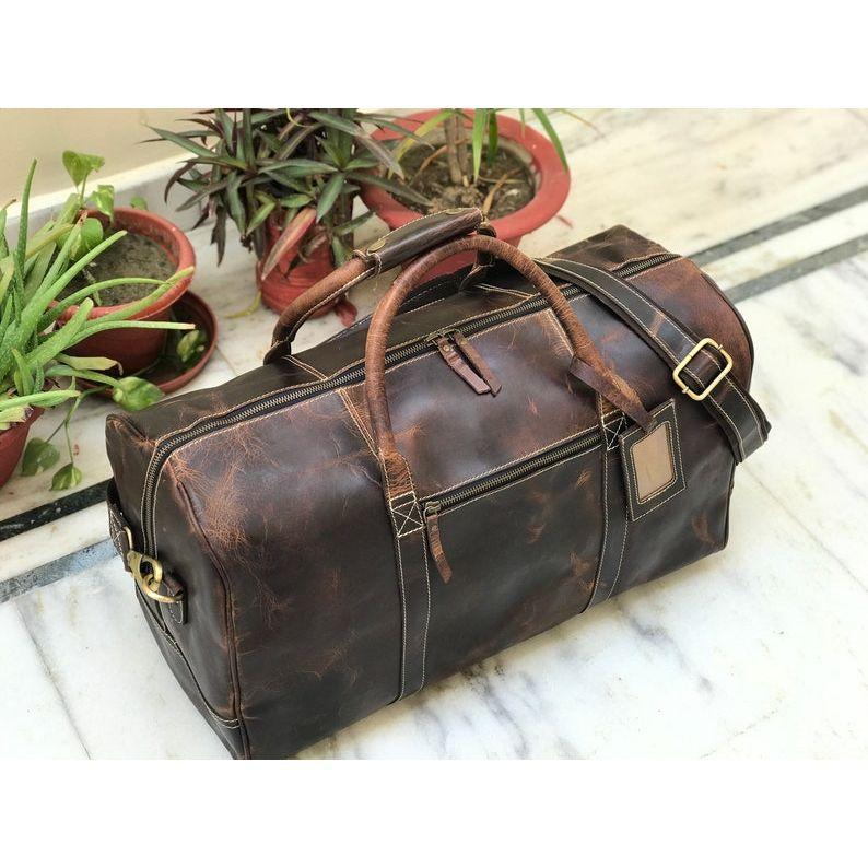20-дюймовая кожаная дорожная сумка выходного дня для мужчин, кожаная дорожная сумка, кожаная спортивная сумка, дорожная сумка на ночь, мужская спортивная сумка