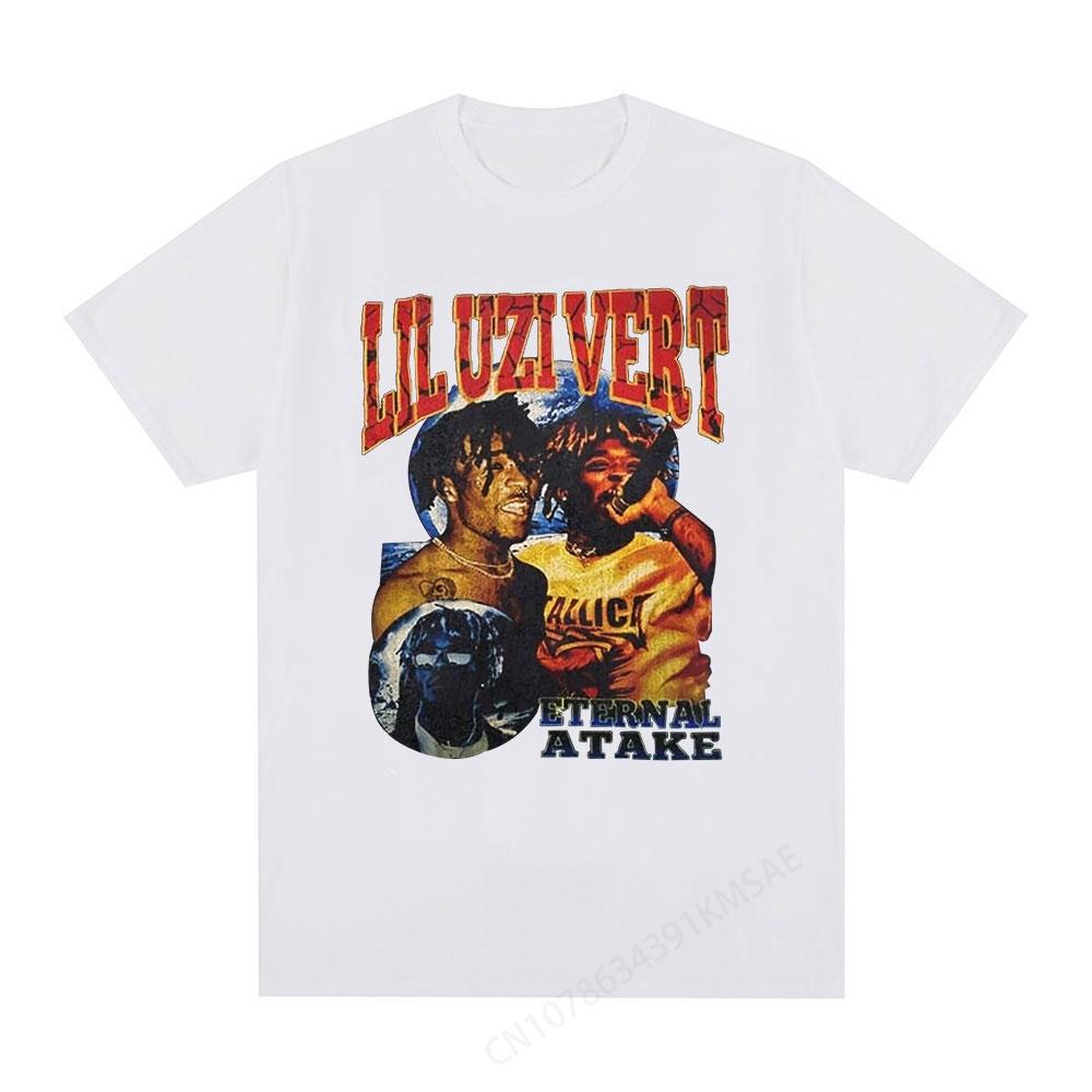 Rapper Lil Uzi Vert Tshirt Music Album Eternal Atake Graphic T Shirt Mens Hip Hop Vintage Short Sleeve Oversized Tshirts Tops