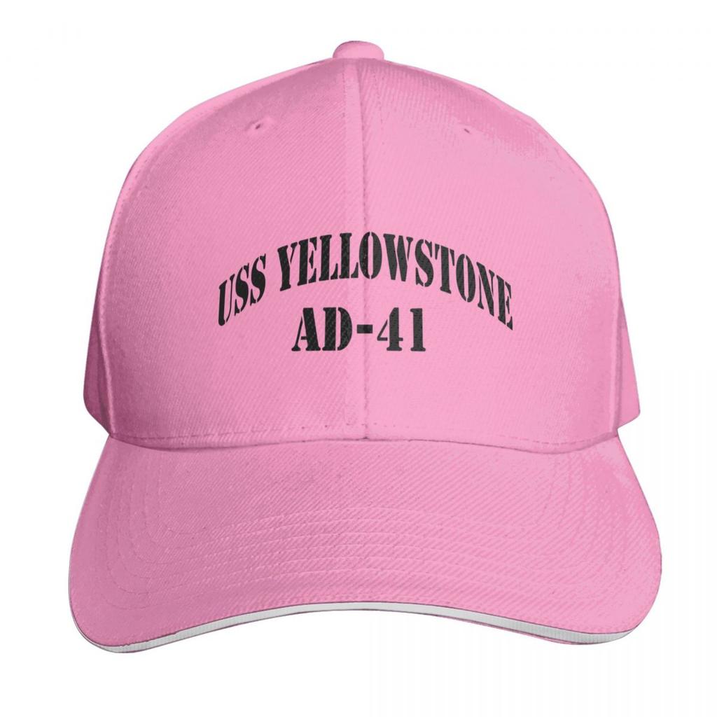 USS YELLOWSTONE (AD) SHIPS STORE Baseball Cap Quick Dry PerforUnisexce Cotton Twill Breathable Contrast Two Tone Brim