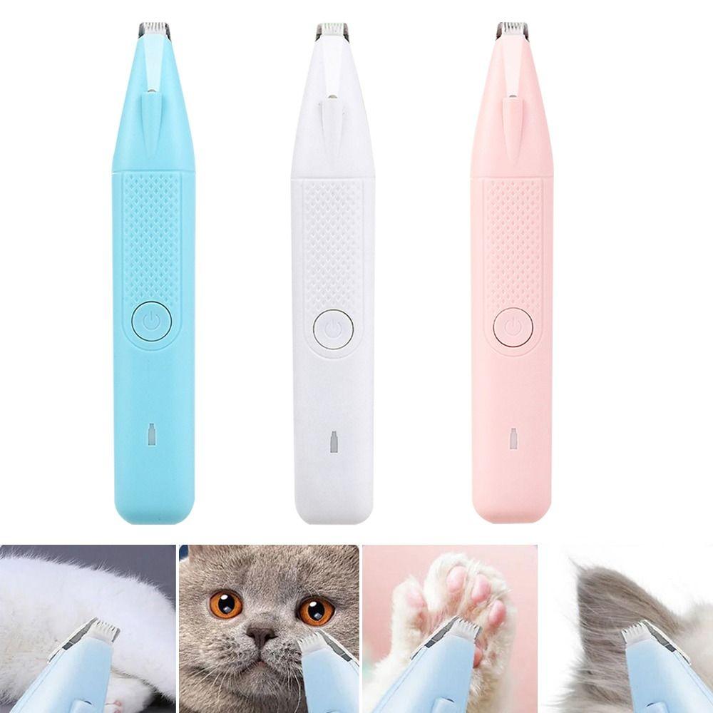 Electric Electric Dog Cutter with Led Light Cat Grooming Trimmer Pet Foot Hair Trimmer Dog Cat