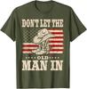 Не пускайте старика Винтажная американская флаг Унисекс Футболка