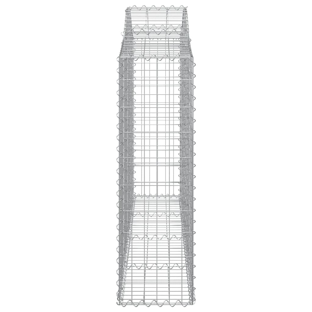 Gabion Baskets with High Arch 5 pcs 200 x 30 x 100 120 cm Galvanized Iron