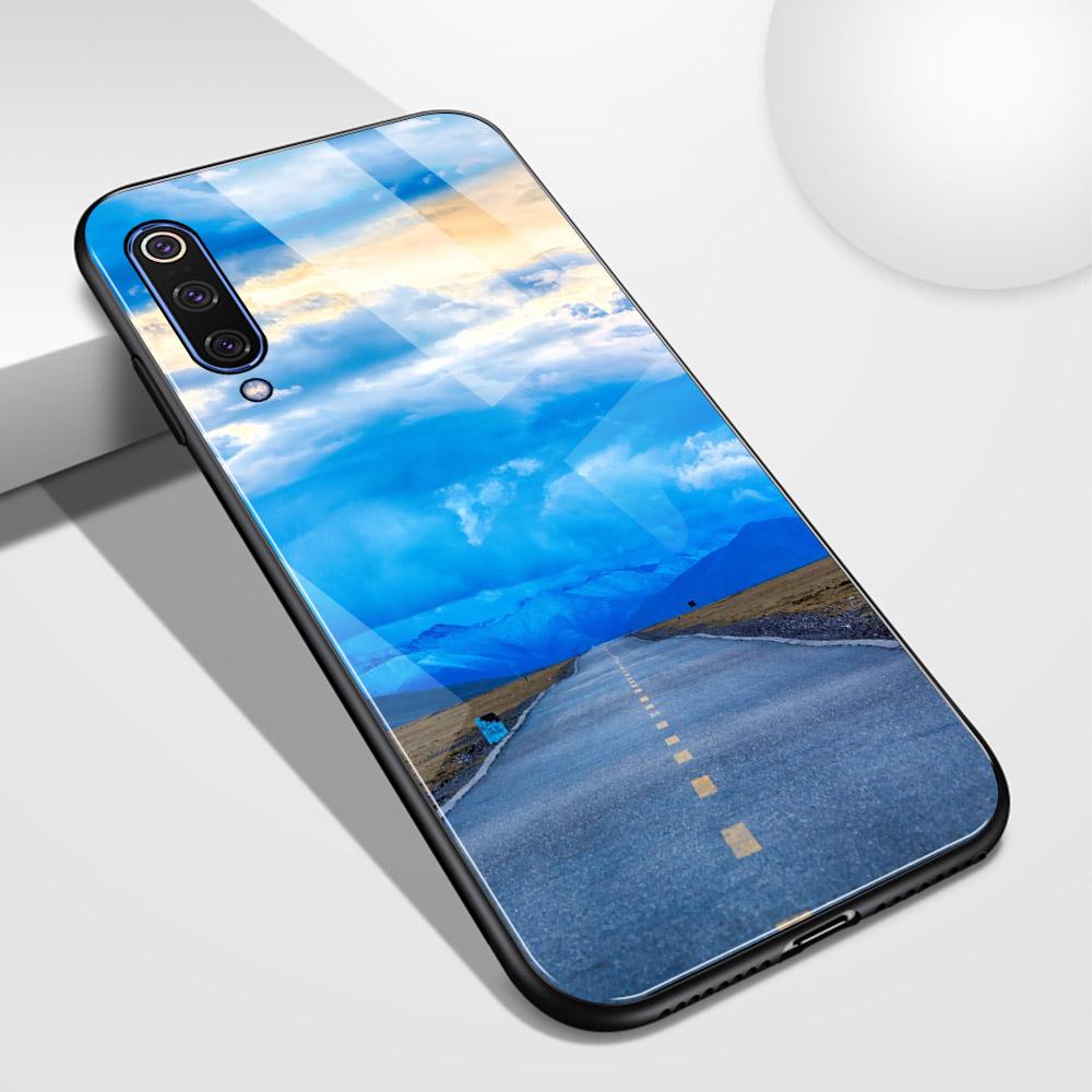 Чехол для Redmi K20 pro, стеклянная задняя крышка с видом на дорогу, чехол для Xiaomi mi 5 5S 6 6x Redmi Note 5 6 7 Mi Max 3 Mi play K20 pro