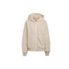 Solid Color Sport Hooded Jacket Women Outerwear Off-White HE3096
