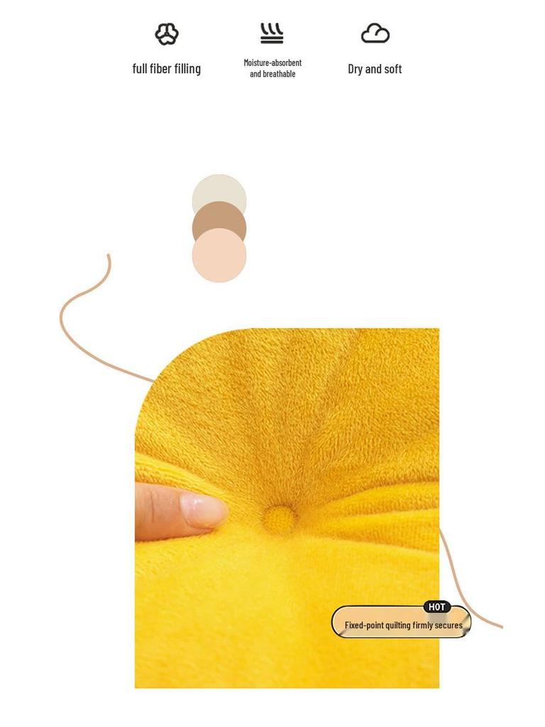 Thickened Student Seat Cushion Backrest - Winter Long-Sitting Office & Dining Chair Pad