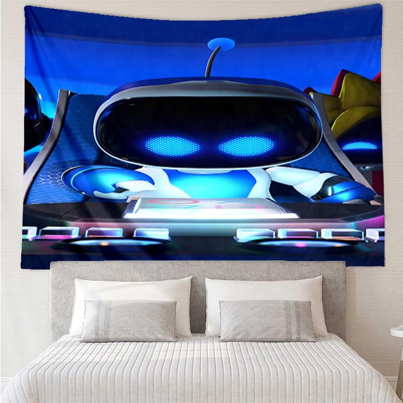 Space Adventure Robot Tapestry, Unique Design Tapestry, Wall Decor for Bedroom,Livingroom, Playroom,Heartwarming Fan Holiday Gifts