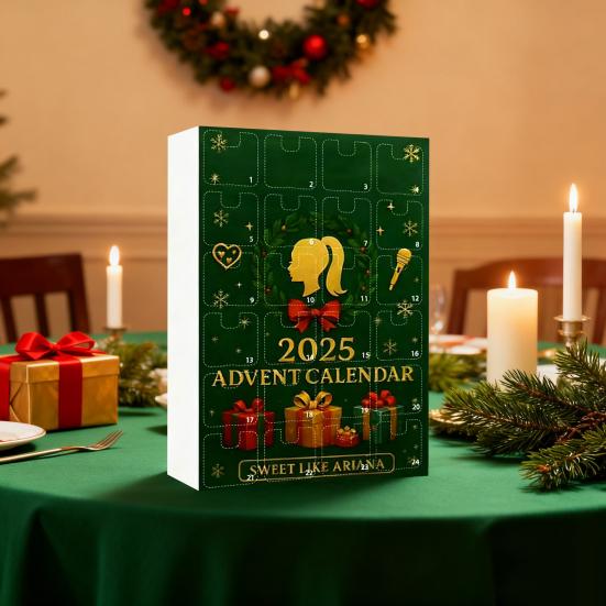 Рождественский Адвент-календарь 2025 Коробка для отсчета 24 дней для детей Многофункциональное праздничное украшение для вечеринок