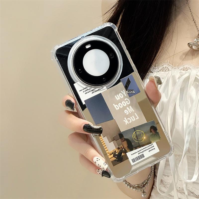 Защитный зеркальный чехол Zhitai Huawei Mate60 Pro для Nova11/10 и P60/50/40.