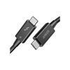 Кабель Anker USB-C и USB-C Thunderbolt 4 100 Вт, 0,7 м, черный. Выходная мощность 100 Вт, совместимость с 8K, высокоскоростная передача данных 40 Гбит/с. Совместимость с iPhone 16 / 15
