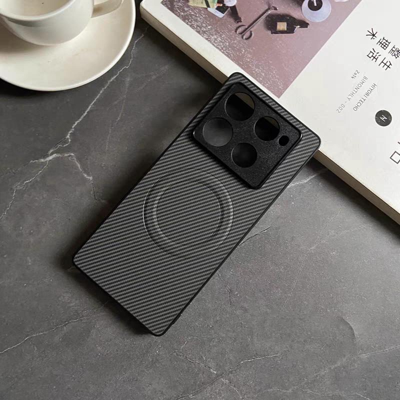 Для Tecno Spark 10 10C Роскошный матовый чехол из углеродного волокна Для Tecno Spark 20 Pro Plus 20C Магнитная крышка с поддержкой беспроводной зарядки