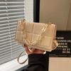 Single Shoulder Women's Crossover Bag Versatile Fashion High Texture Beauty Small Solid Color