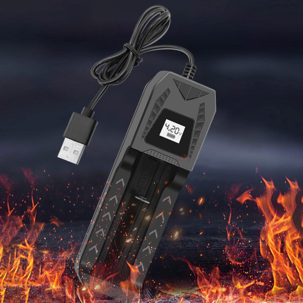 1/2/4 слота интеллектуальное зарядное устройство для аккумуляторов с ЖК-дисплеем USB-вход 18650 литий-ионное зарядное устройство для литий-ионных аккумуляторов 18650 4.2V