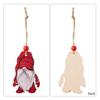 3 Pcs Christmas Gnome Ornaments Vintage Gnome Elf Wooden Hanging Decoration for Holiday Xmas Party Supplies
