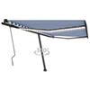 VidaXL Manual Retractable Awning with LED Terrace Awning Balcony Awning Garden Patio Outdoor Window Shading 3069841