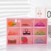 Girls' Heart Nine Palace Grid Storage Box Dust Proof Drawer Box Desktop Stationery Jewelry Cosmetics Storage