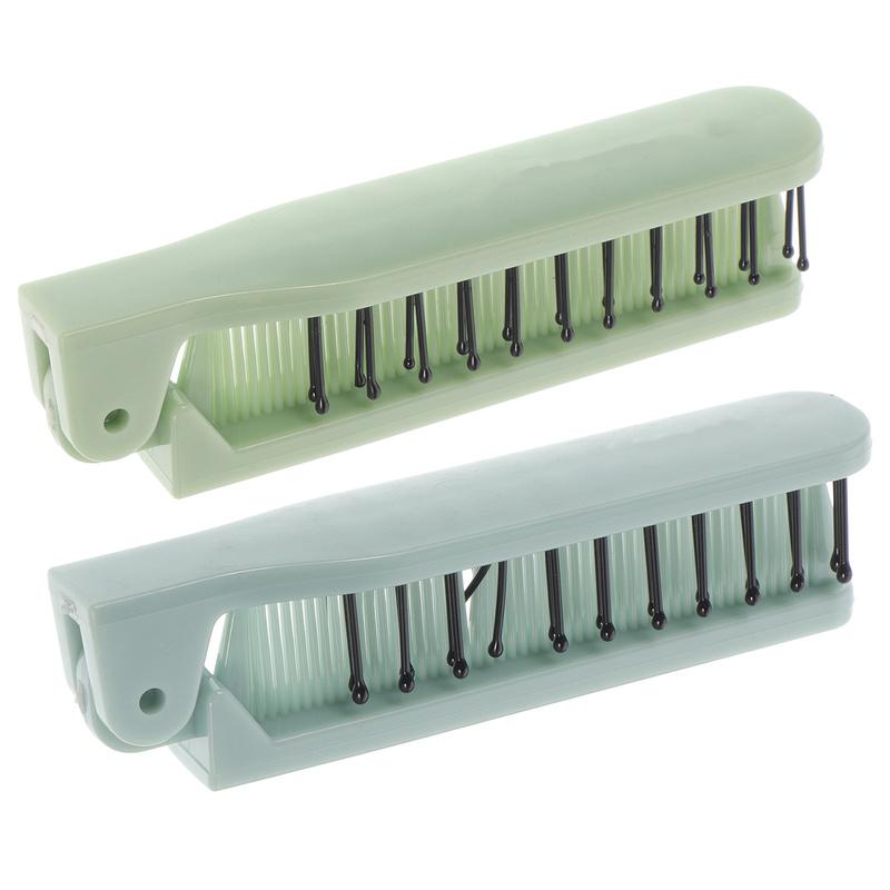 2Pcs Wide Tooth Folding Comb Portable Detangler Comb for Women Ladies Girls Salon Use Lightweight Carry Foldable Design