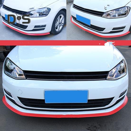 Car Front Lip Spoiler Universal Flexible EPDM Material Easy Installation Aggressive Sports Car Look