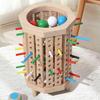 Разноцветные складывающиеся деревянные палочки, игра в кости, развивающие обучающие игрушки, семейные настольные игры для