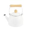 Pearl Metal Just Size IH Compatible Enamel Kettle, 1.4L, White, HB-4901