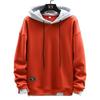 Men S Hooded Fake Two Piece Sweatshirt Japanese Casual Style