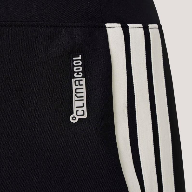 adidas Женские повседневные брюки со стрелками, в полоску, расклешенные, с высокой талией, быстросохнущие, KX2749