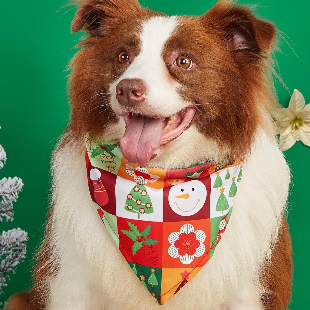 The Hot-Selling Christmas Dog Bandana: Festive Pet Scarf & Bib