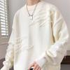 Men's Trendy Retro Loose Knit Sweater: Personalized Round-Neck for Autumn/Winter