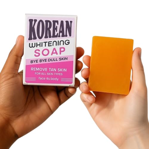 Lucas SKIN CARE Корейское отбеливающее мыло - Прощай, тусклая кожа, Удаление загара, Осветляющее мыло для лица и тела с койевой кислотой, витамином C, ниацинамидом. Фа