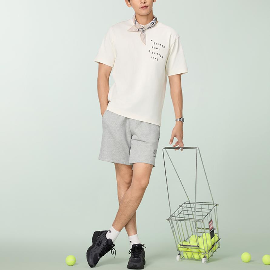New Balance NB Grey T Shirt Men's White NEF29601-WT