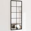 VidaXL Wall Mirrors 2 Pcs Black 100x40 Cm Metal 3189034