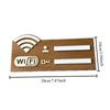 Знак WIFI Деревянные настенные наклейки с маркером, перезаписываемый почерк, учетная запись и пароль, многоразовые для общественных торговых вывесок