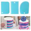 Convenient Adjustable Fondant Spatulas, Cake Edge Smoother, Cream Decorating DIY Bakeware Tableware, Kitchen Cake Tool
