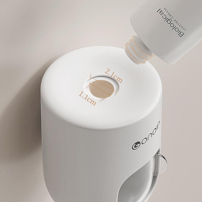 1 шт. Автоматический выжималка для зубной пасты, настенный бытовой выжимной набор, ванная комната, полка для зубных щеток без перфорации