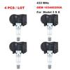 4-Pack Tire Pressure Sensors Compatible with Tesla Model 3, S, X