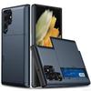 Чехол для Samsung Galaxy S25 Edge S24 S23 S21 FE S22 S25 Ultra Plus A55 A16 A36 A56 5G С держателем для карт Ударопрочный чехол для телефона