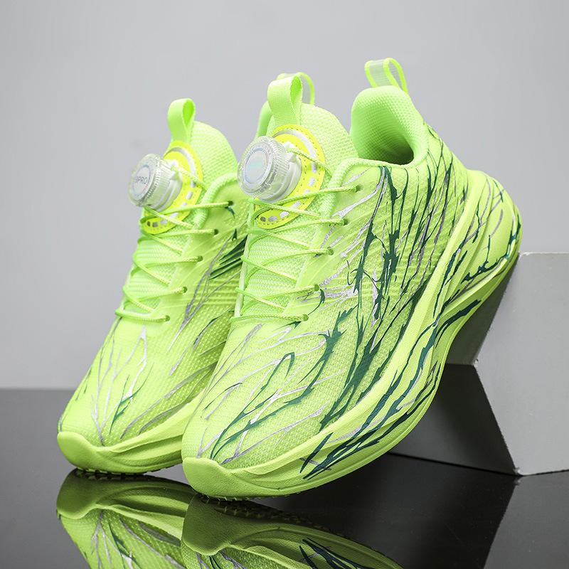 New Children's Casual Running Shoes Soft Elastic Comfortable Mesh Shoes Primary School Students Non-slip Wear-resistant Professional Running Shoes Boy