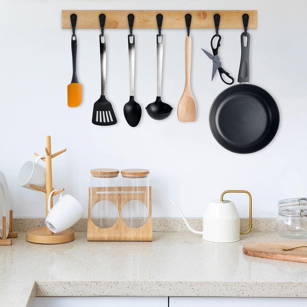 30 комплектов сплавных крючков с винтами, настенные подвесные вешалки для пальто, полотенец, сумок, кепок, крючок, кухонные держатели для хранения, ванная комната