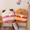 40cm Cartoon Animal Backpack Plush Panda Dog Penguin Capybara Toys Pillow With Blanket Stuffed Birthday Gift Girls Kid's Present